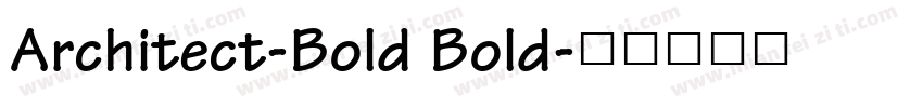 Architect-Bold Bold字体转换